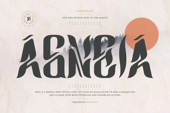 Agneia: A Unique Display Font for Modern Designers