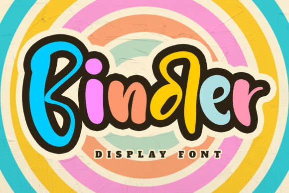 Binder: The Playful Display Font for Cheerful Designs