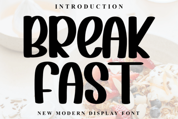 Breakfast: A Stylish Display Font for Modern Designers