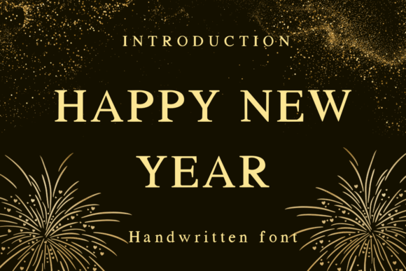 Celebrate with the Happy New Year Font