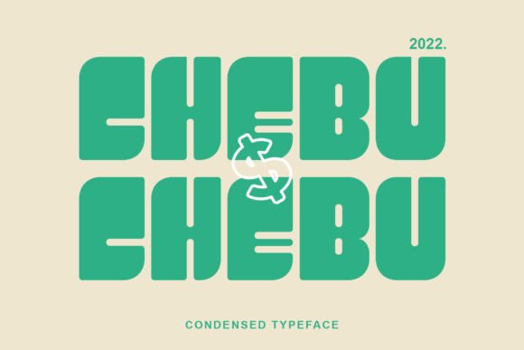 Chebu: A Playful Display Font for Creative Designs