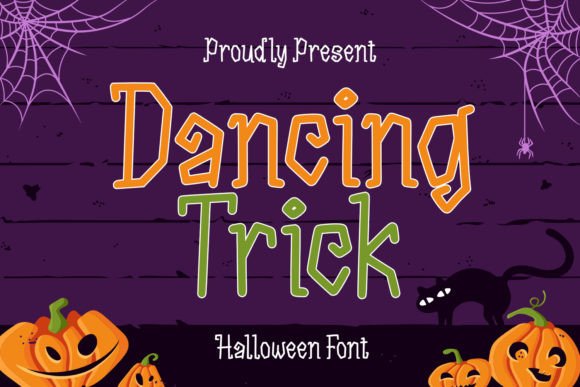 Dancing Trick: A Spellbinding Halloween Display Font