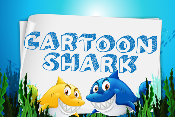 Discover the Playful Charm of Cartoon Shark Font