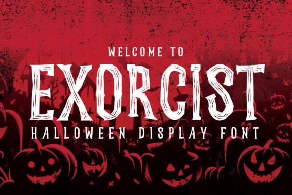 Exorcist: A Halloween Display Font for Spooky Designs
