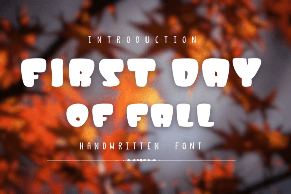First Day of Fall: A Cheerful Font for Playful Designs