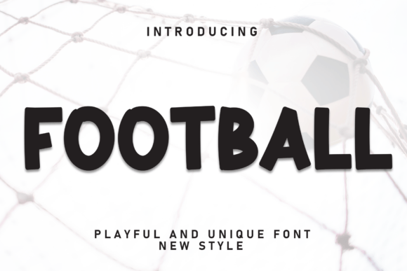 Football: The Energetic Display Font for Dynamic Designs