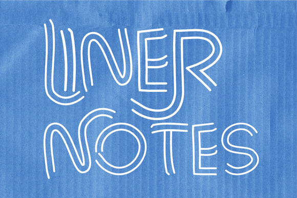Liner Notes Family: A Bold, Scrawly Display Font