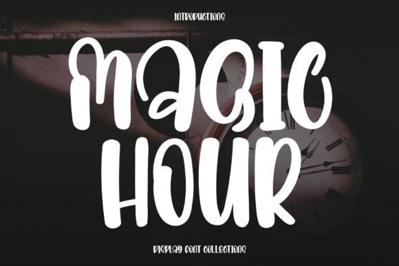 Magic Hour: A Playful Display Font for Cheerful Designs
