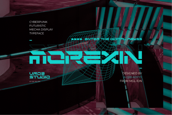 Morexin: Elevate Your Projects with a Futuristic Cyberpunk Font