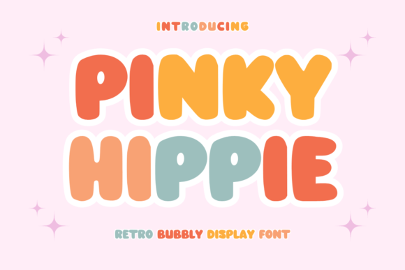 Pinky Hippie: A Retro Bubbly Display Font for Creative Projects