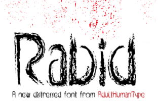 Rabid: A Distressed Display Font with Attitude