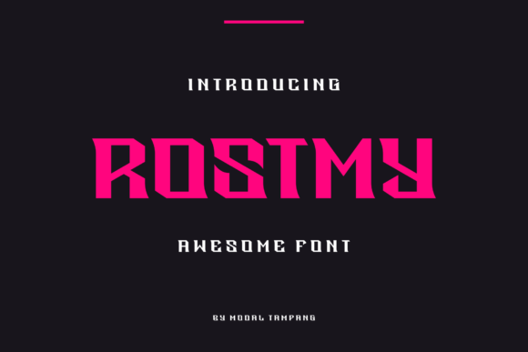 Rostmy: A Quirky Display Font for Creative Projects
