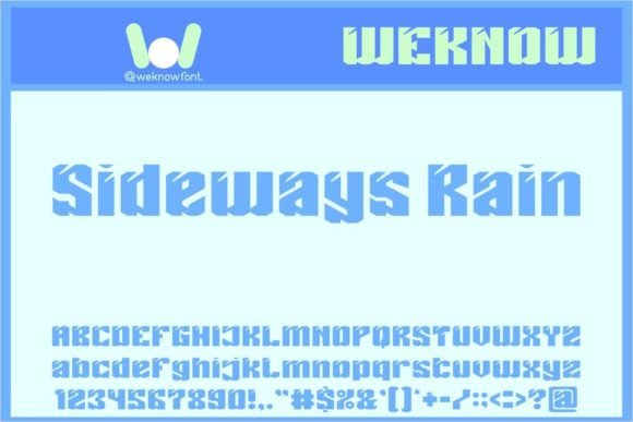 Sideways Rain: Crafting Tomorrow's Visual Language Today