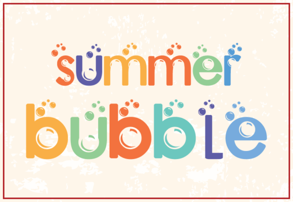 Summer Bubble Font: A Playful Typeface for Joyful Design