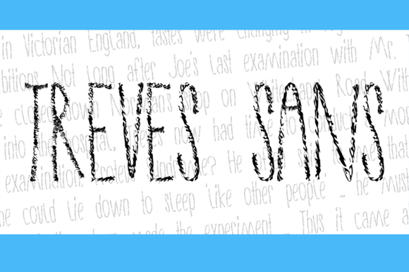 Treves Sans: The Charcoal-Textured Display Font
